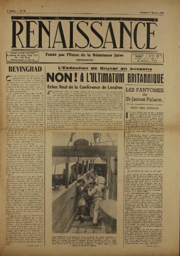 La Nouvelle Renaissance  N°90 (07 févr. 1947)